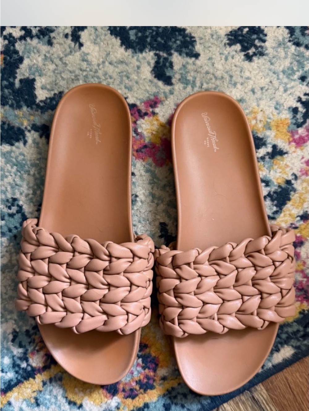 Braided Slide Sandals in tan - Women